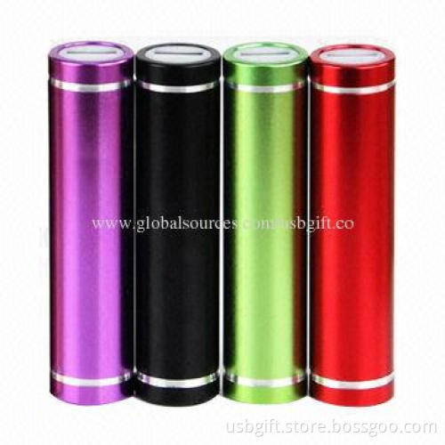 2,600mAh Power Bank, External Battery, Emergency USB Charging for iPhone 5S/5/4S/S3/S4